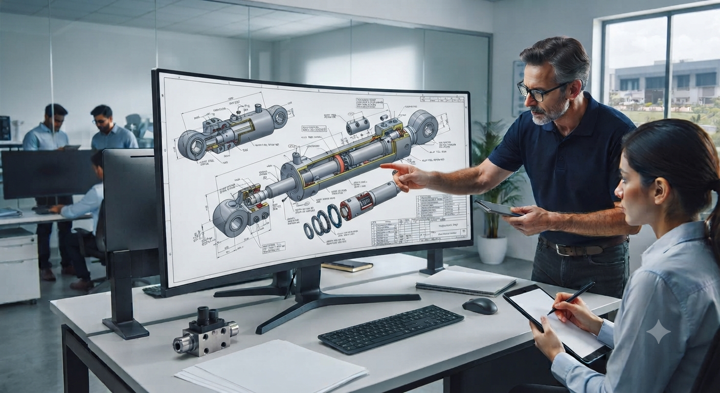 Hydraulic power pack and cylinder